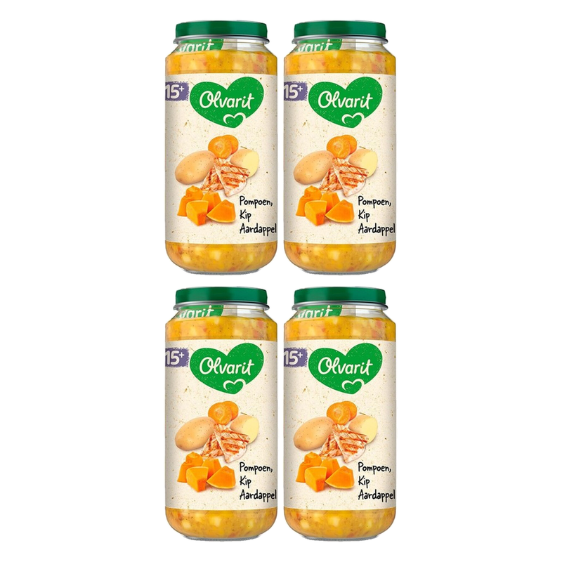 Olvarit 15 mois+ Potiron poulet pomme de terre 250 g*4
