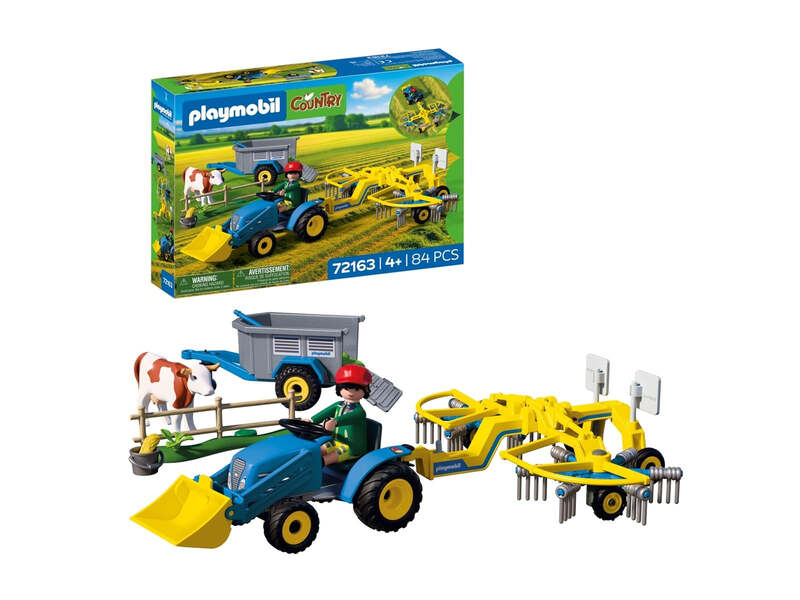 PLAYMOBIL Kleiner Traktor mit Heuschwader