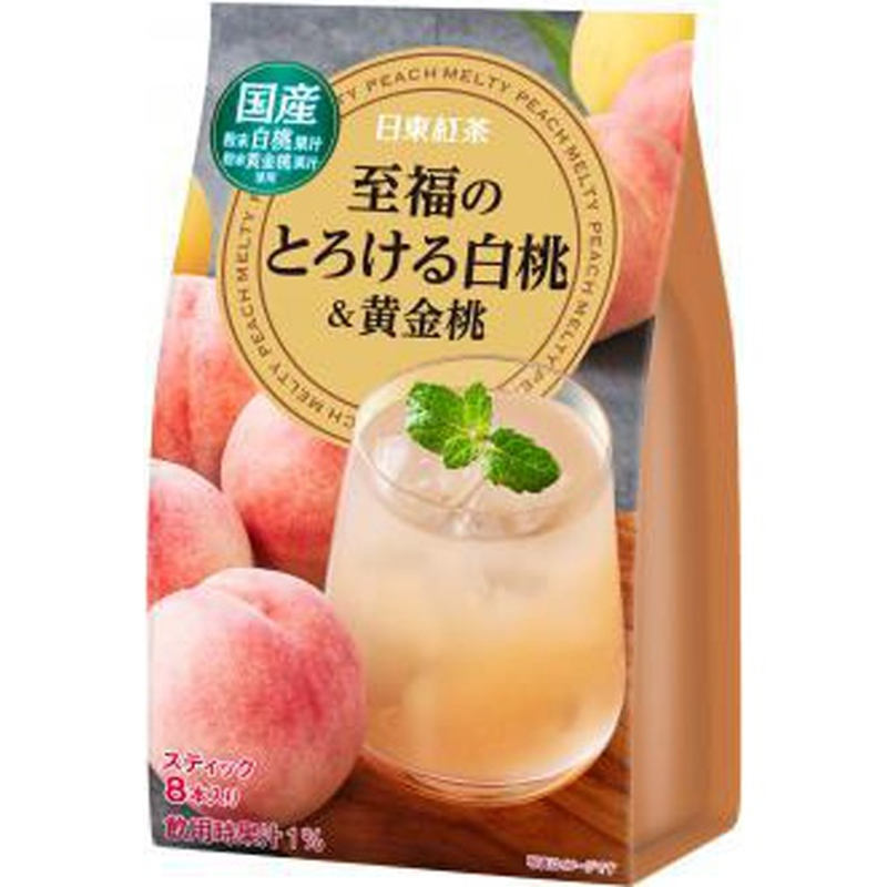 Nittoh Black Tea Peach Melty 11 g × 8 × 6