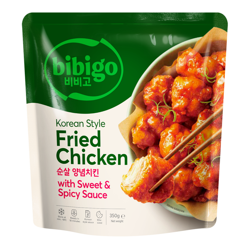 bibigo Koreanischer Stil Frittierte Hähnchen mit Süß-Scharfer Soße 350 g