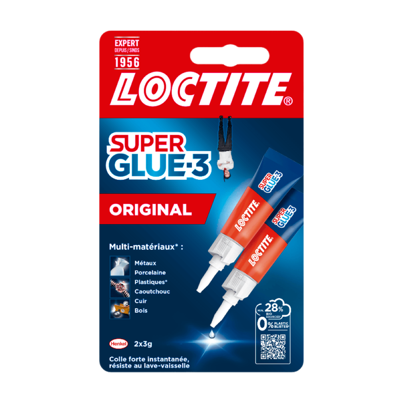Super glue 3 Loctite Liquide 2 x 3 g