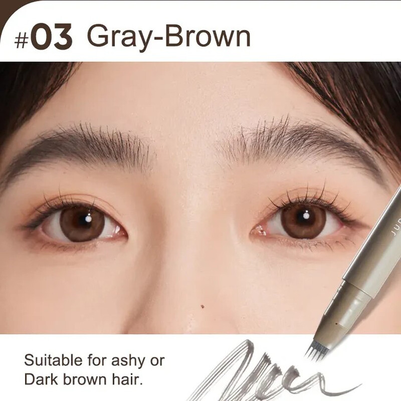 JUDYDOLL LIQUID EYEBROW PEN #03GREY BROWN