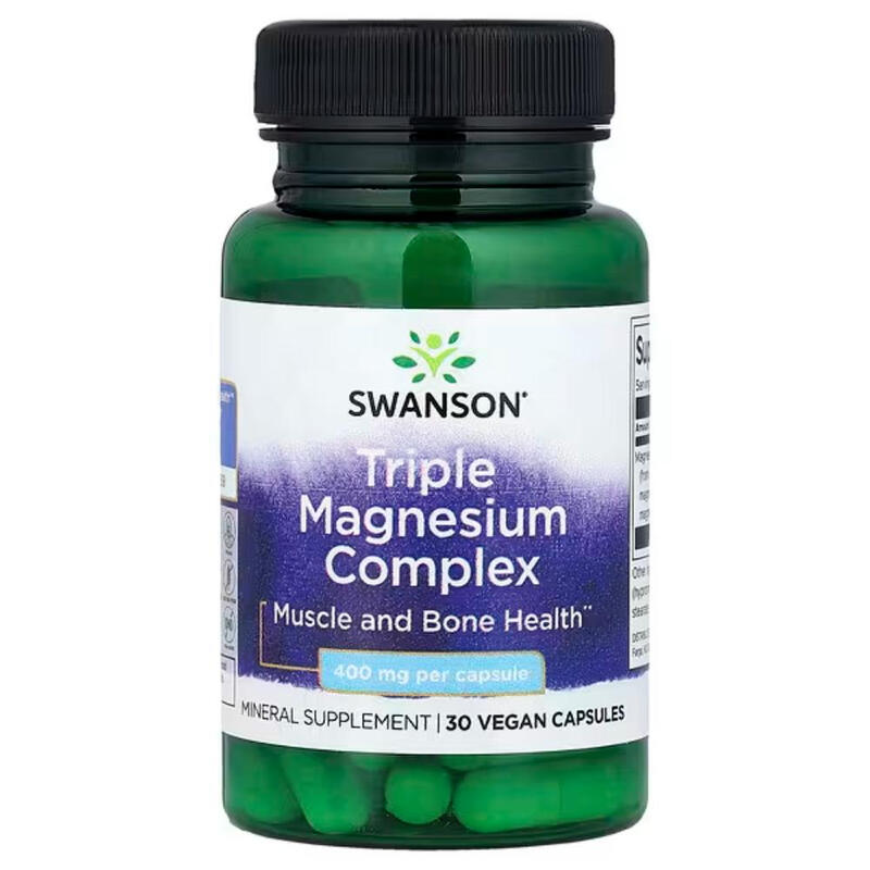 Triple Magnesium Muscle Relaxation 400 mg - 30 Capsules