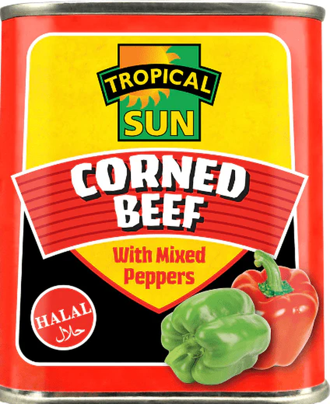 Corned Beef Mixed Peppers Halal 340g