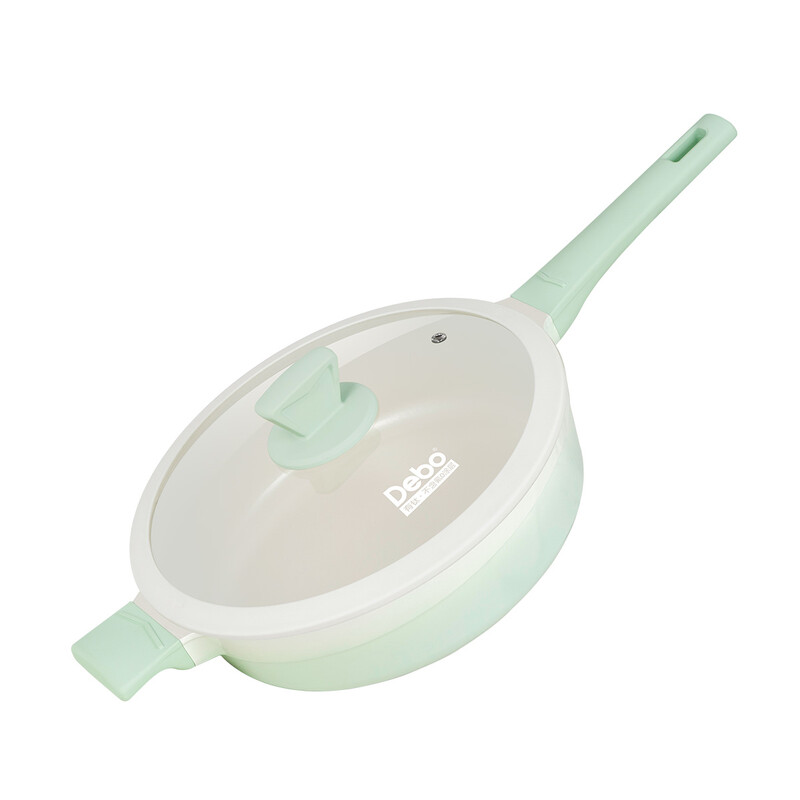 PFOA-Free Titanium Ceramic Non-Stick Frying Pan, Deepened Pan Body Design, Durable an