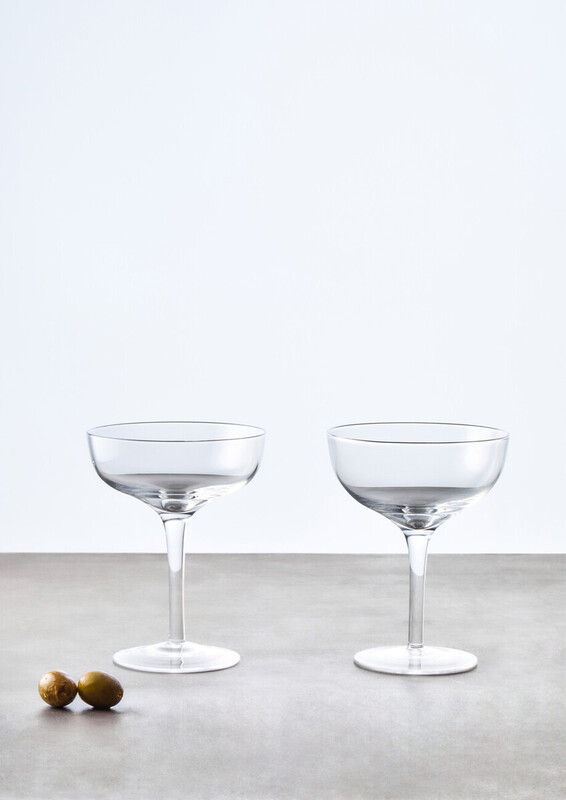 Maison By Premier Mila Coupe Cocktail Glasses Set Of 2