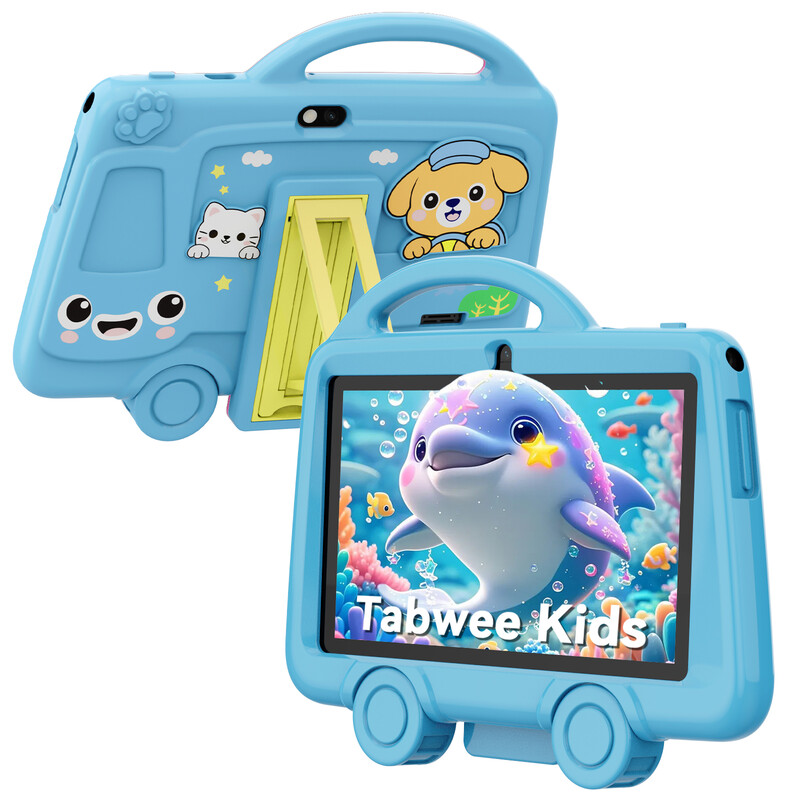 TABWEE K8 Kids' Tablet, 7" 3GB+32GB Blue - Drop-Resistant, Long Battery Life, Dual Cameras, 2.4G Wi-Fi & Bluetooth 4.2 Electronics for Children