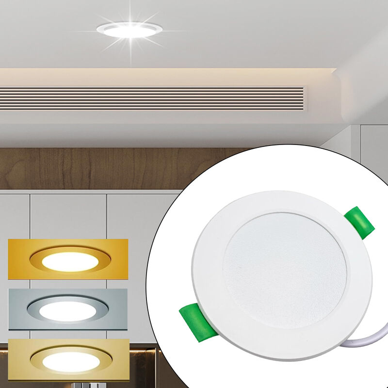 LED Downlights 5 W LED Inbouwplafondlampen Dimbaar 3CCT 6-Pack | Warmwit 2700 K Neutraalwit 4000 K Koelwit 6000 K Verstelbaar, IP44 Ronde Spots Voor Bat