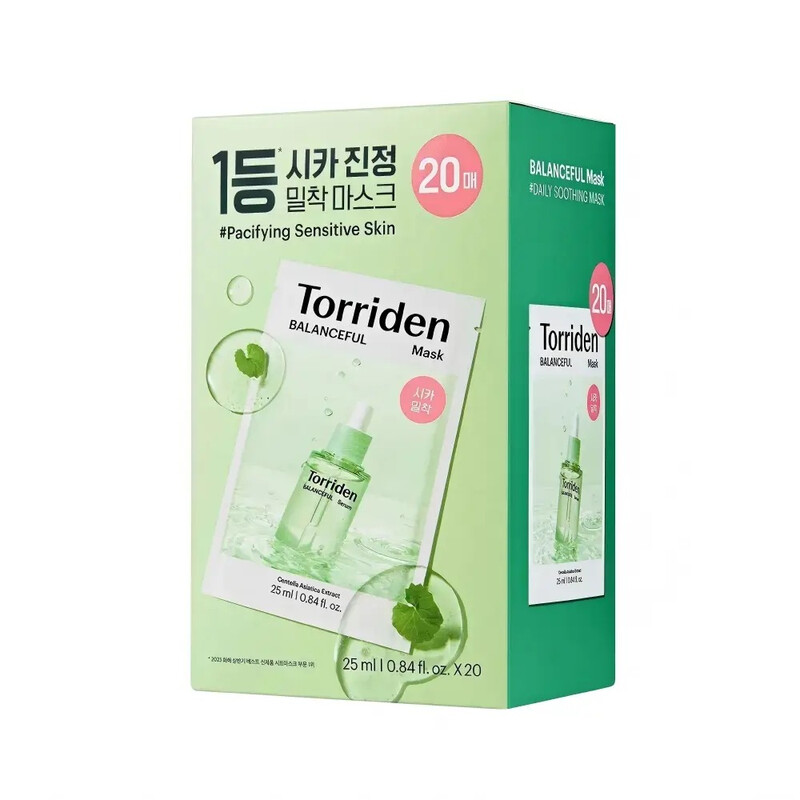 Torriden BALANCEFUL Cica-Maske 25 ml (20 Tücher)