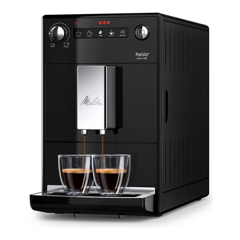 Melitta automatische Espressomaschine, Purista-Modell, F230-102, Schwarz, 6766027
