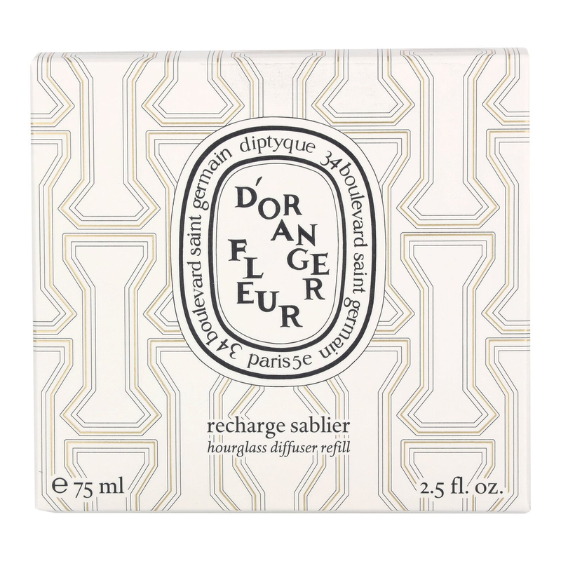 Diptyque oranjebloesem navulling voor zandloperdiffuser 75 ml