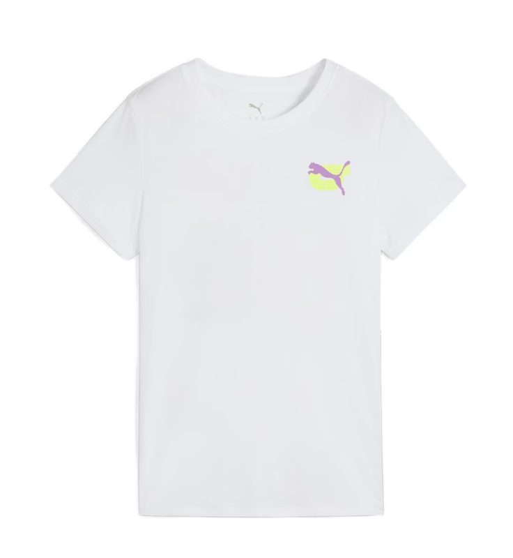 Puma Women's Graphics Running Illustration Tee - Puma White