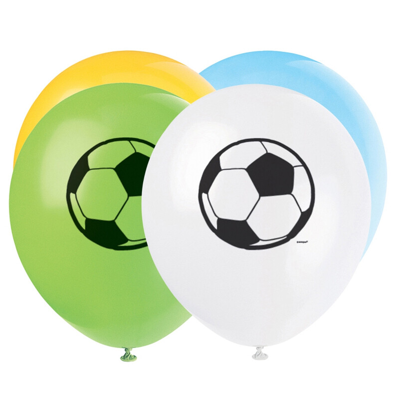 Unique Football Latex Balloons, 30cm, 8 pack
