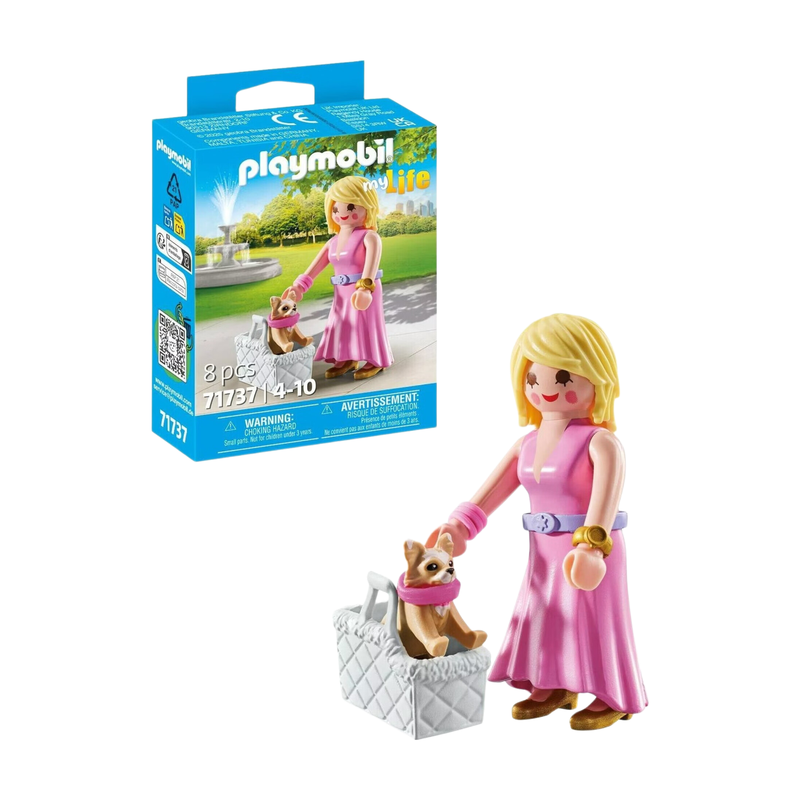 PLAYMOBIL 71737 Dame mit Chihuahua und Tragetasche