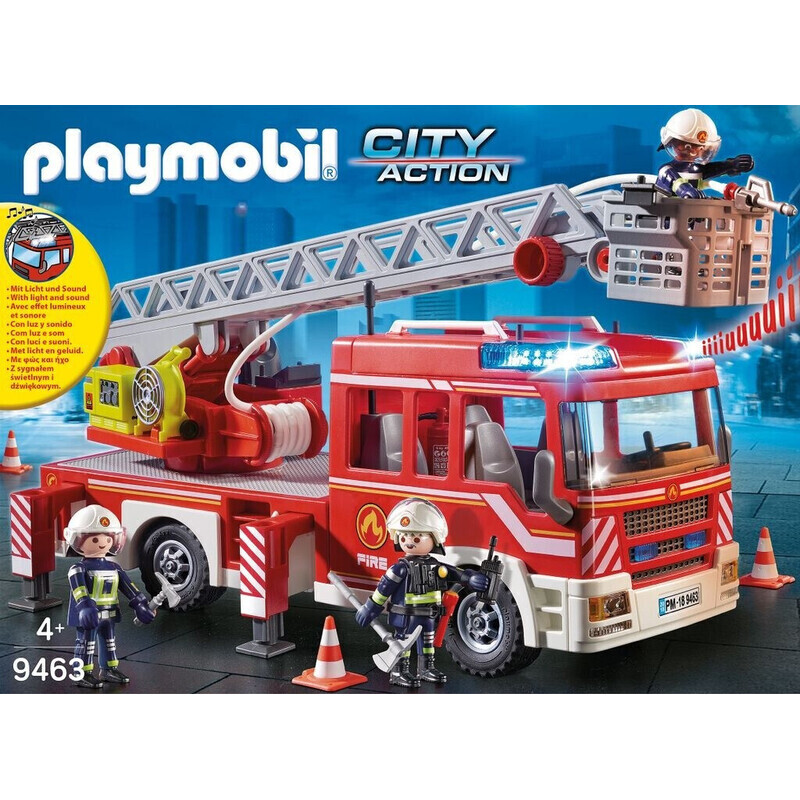 PLAYMOBIL City Action 9463 Feuerwehr-Leiterfahrzeug