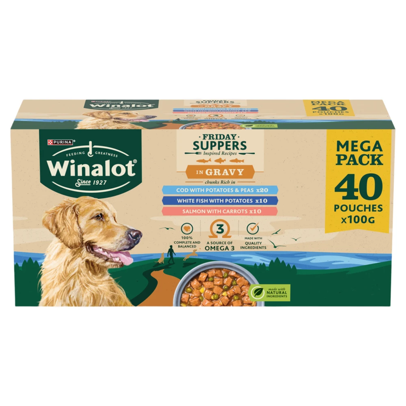 Friday Suppers Mixed in Gravy Wet Dog Food 4x100g
