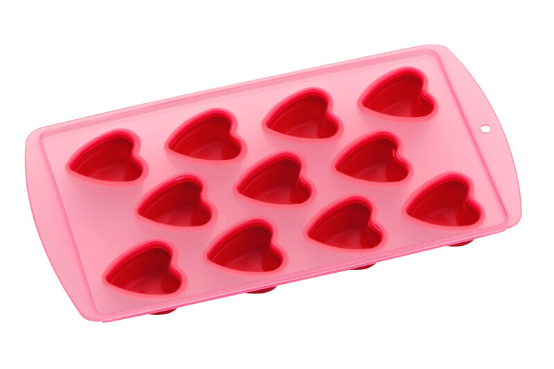 11 Hearts Shaped Ice Cube Tray, Unique Ice Cube Tray, Thermoplastic Rubber Ice Freezi