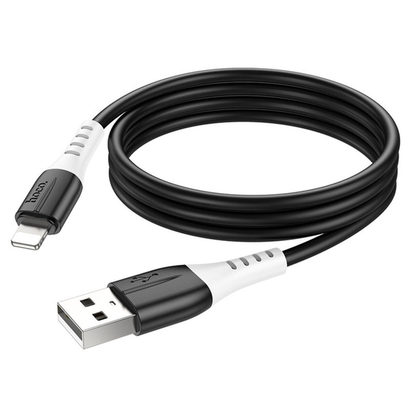 Hoco. Black Hoco X82 Usb To Ip 2.4A - 1M