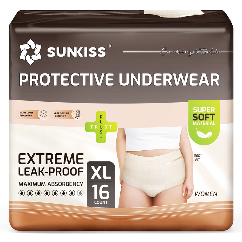 Women Incontinence Underwear, Daytime Disposable Postpartum Adult Panties, Protective