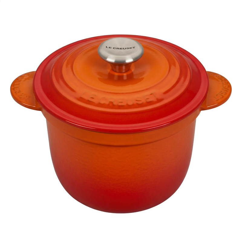 Le Creuset cocotte every rijstkoker - 18 cm, oranjerood