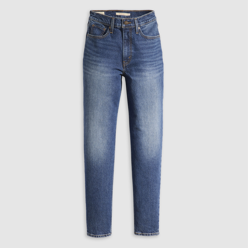 Jean 80' mom stretch délavé - vue 2