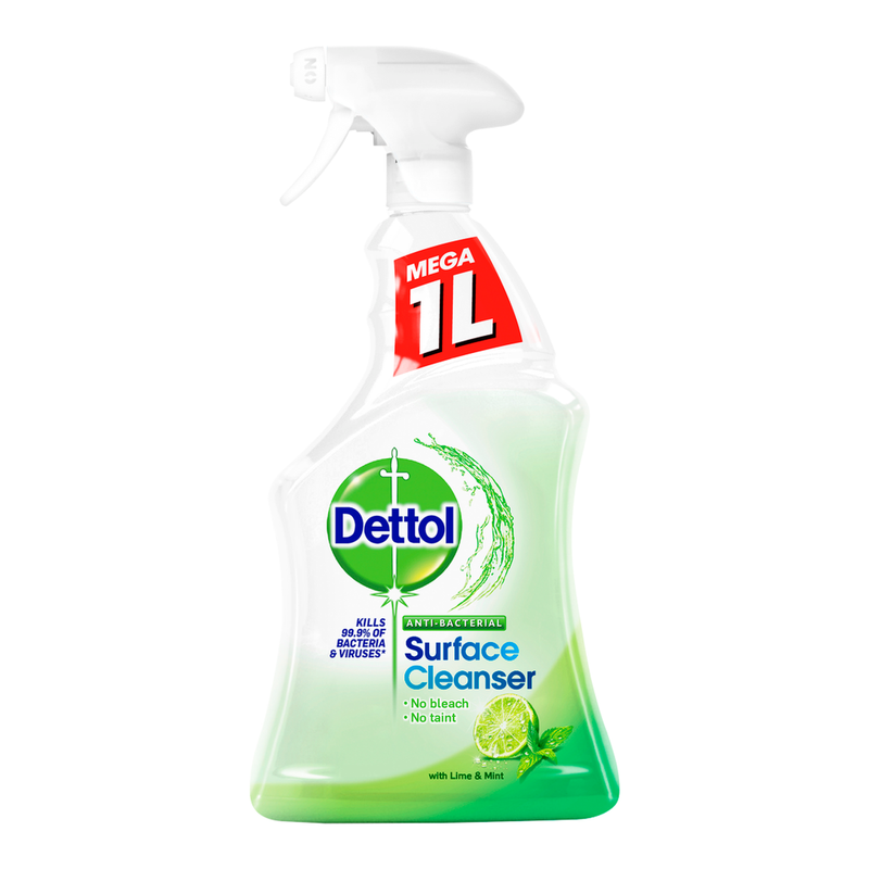 Dettol Anti-Bacterial Surface Cleanser with Lime & Mint 1000ml