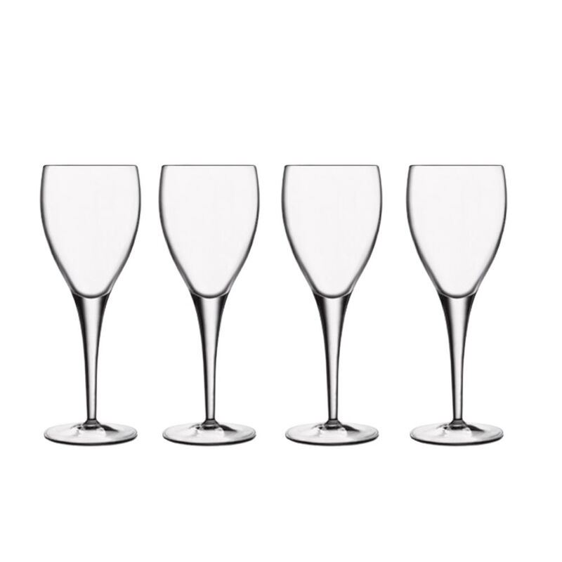Luigi Bormioli Red Michelangelo Masterpiece Large Wine Glasses, 340Ml X 4