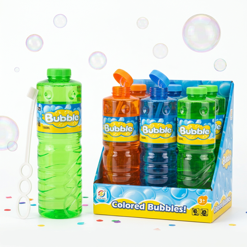 Bubble Solution Refill (with bubble wand) BB-10, 1L*6 bottles large capacity, non-tox
