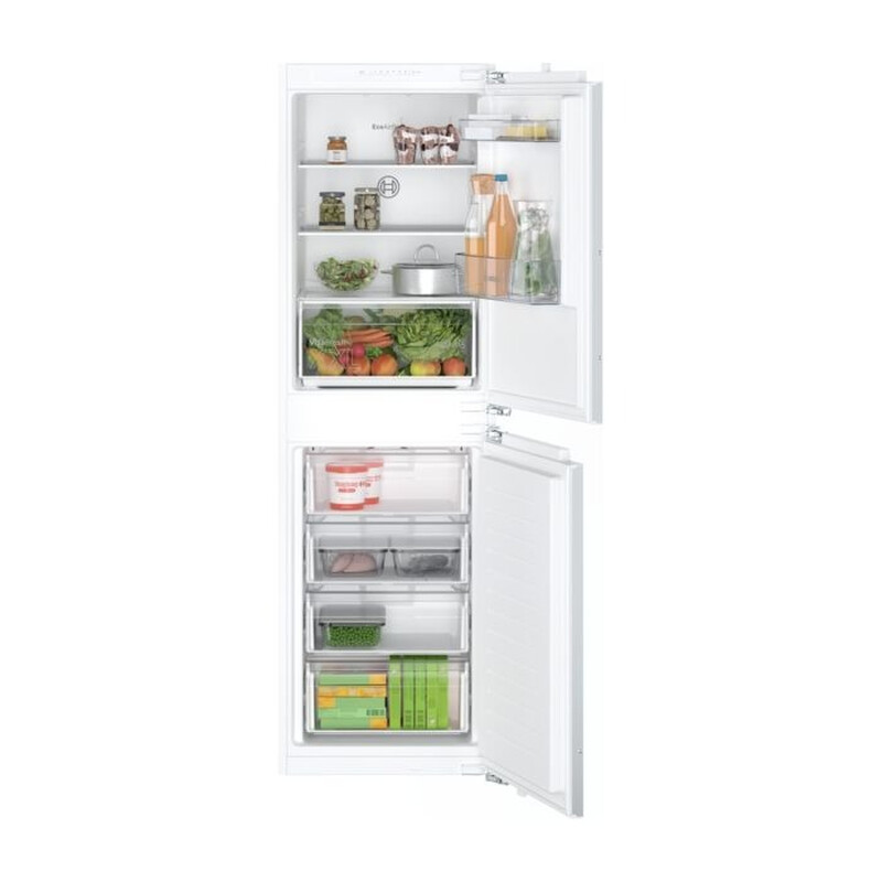 KIN85NFE0G Fully Integrated Fridge Freezer - Fixed Hinge - 50/50 Split - 249L - E Rat
