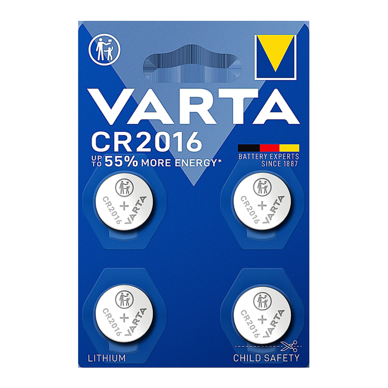 VARTA Pile électronique lithium CR2016 x 4 - vue 2