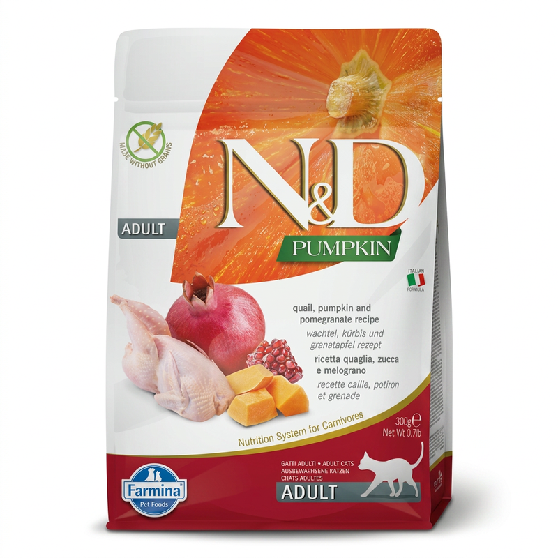Farmina N&D Kürbis Katzenfutter Wachtel 300 g