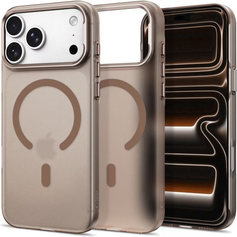 Tech-Protect MagZero MagSafe hoesje voor iPhone 17 Pro Max / 18 Pro Max - Matbruin