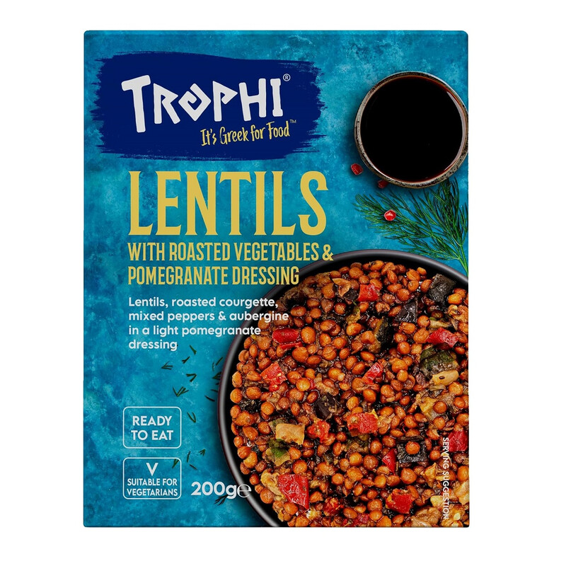 Trophi Light Lentils With Roasted Vegetables & Pomegranate Dressing 200G
