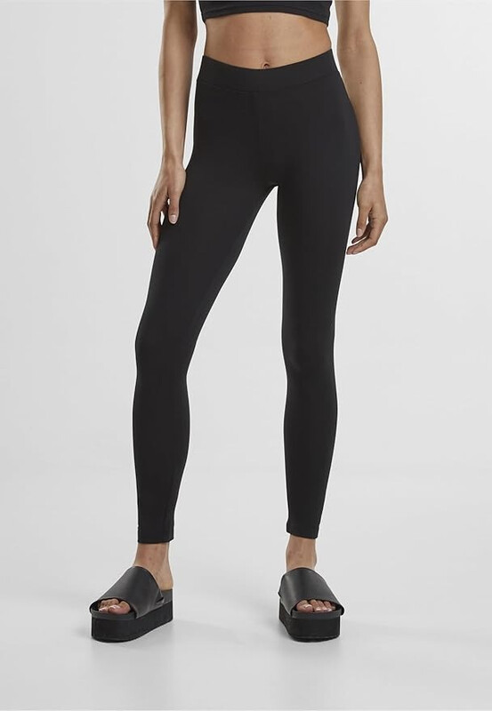 Urban Classics Damen-Jersey-Leggings, schwarz, Größe L