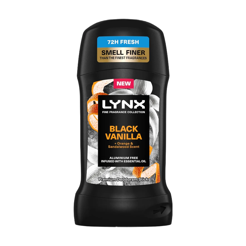 Lynx Black Fine Fragrance Collection Premium Deodorant Stick Vanilla 50Ml