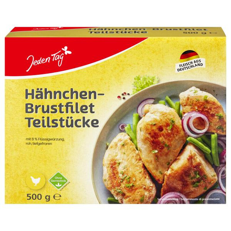 Jeden Tag Hähnchen-Brustfilet Teilstücke VLOG 500 g