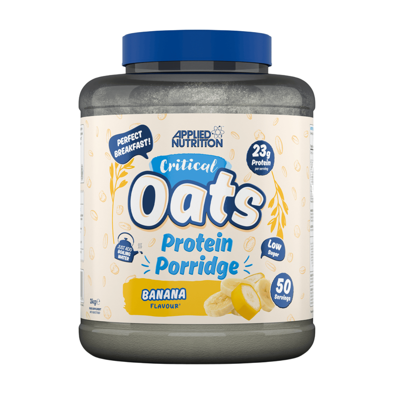 Applied Nutrition Critical Oats Protein Porridge Banana Protein Nutrition Powder Flavour - 3Kg