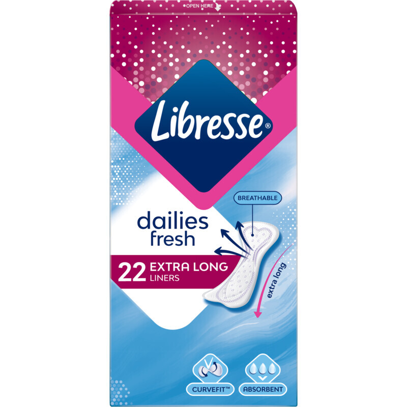 Dailies Fresh Extra Long Liners 22 stuks