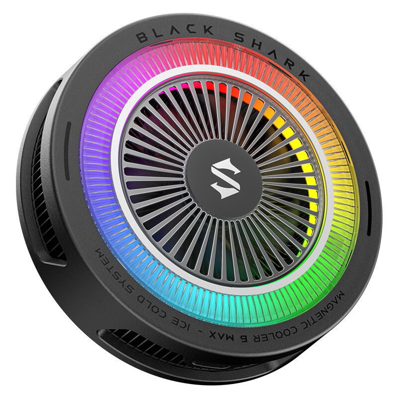 Black Shark Magnetic iPad Cooler 6 Max – Slim display, magnetische ringplaat, adresseerbare RGB-LED's, app-gestuurde koelventilator voor iPad – Gaming, streaming & fotografie