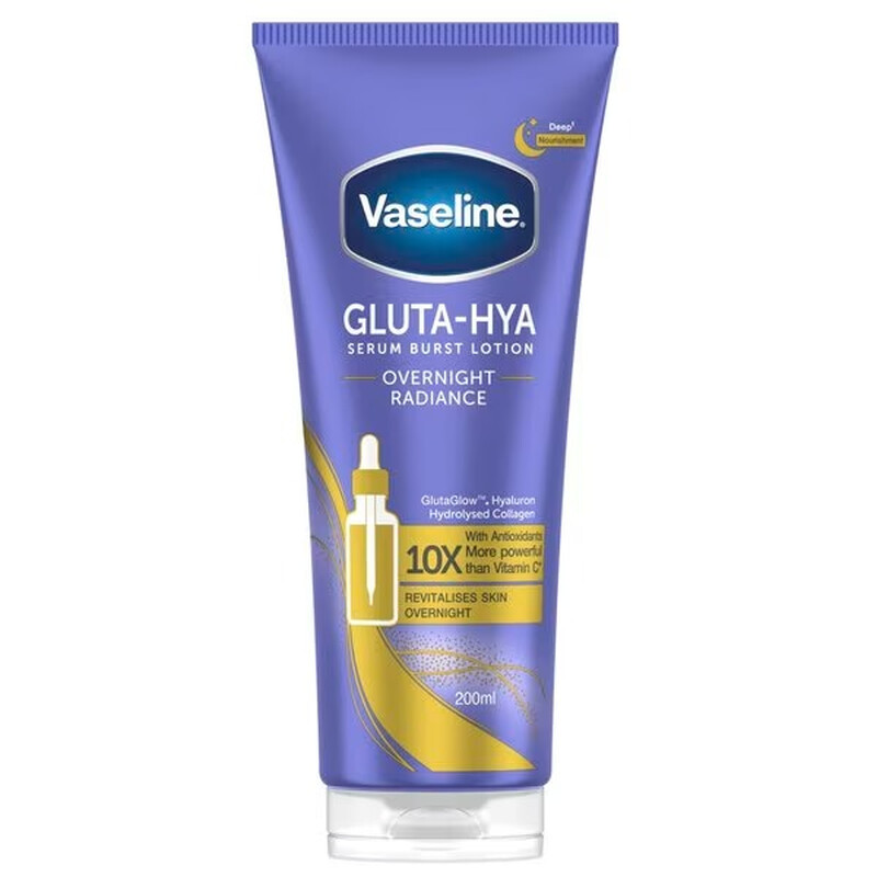 Lotion pour le corps Vaseline - Gluta-Hya Sérum Éclat de Nuit 200 ml