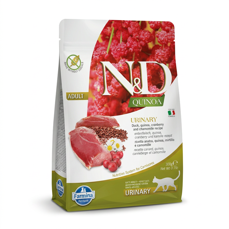 Farmina N&D Quinoa Katzenfutter für die Harnwege mit Ente, 300 g