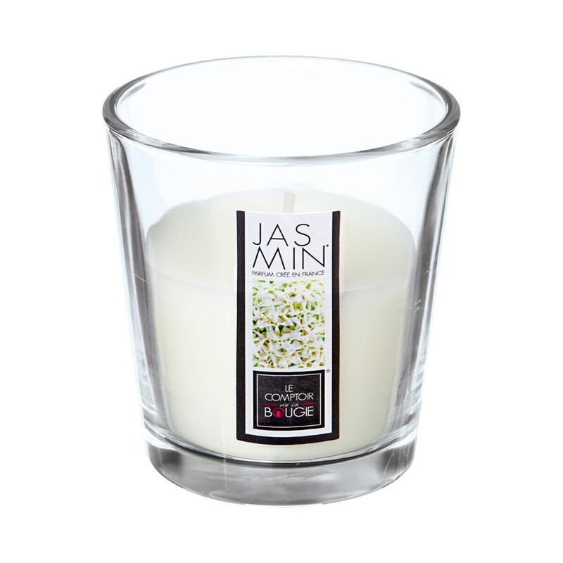 Atmosphera Jasmijn Geurkaars - 90 g, Glazen Pot