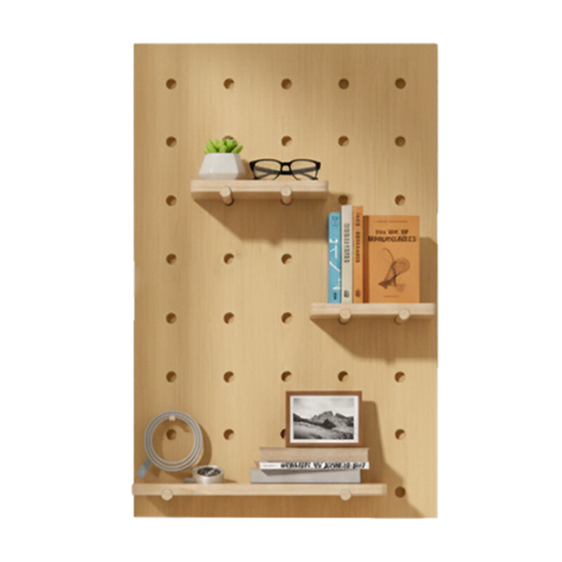 JORDAN&JUDY Massivholz Stecktafel-Organizer, 40 cm × 60 cm, Naturholzfarbe