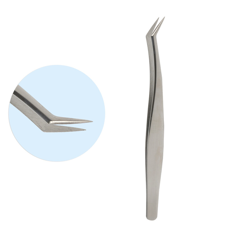 Valse wimperpincet Wimperapplicator tool Precisiewimperpincet Voor wimperextensions Wimperclusters Eenvoudig aanbrengend tool Wimperkits Beginklaar Make-upaccessoires Reisvriendelijk Dagelijkse wimperclusters applicator