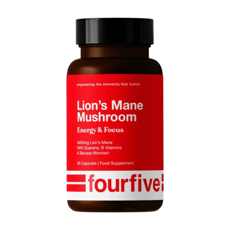Energy & Focus Mushroom Complex with Lion's Mane, Bacopa & Guarana, 4000mg per Servin