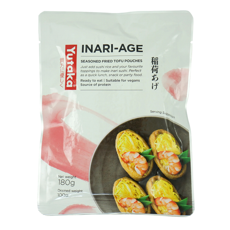 Yutaka Seasoned Soybean Curd Sushi Pocket -Inari 10Pc 180G