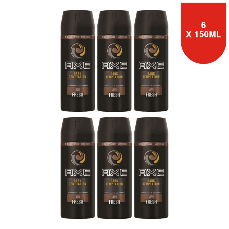 AXE Deospray - Dark Temptation 150 ml (6-Pack)