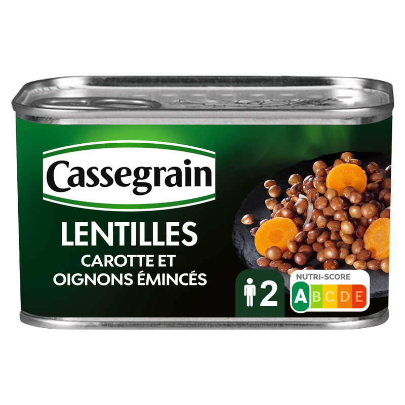 Lentilles Préparées Tendres Et Fondantes Cassegrain La Boîte De