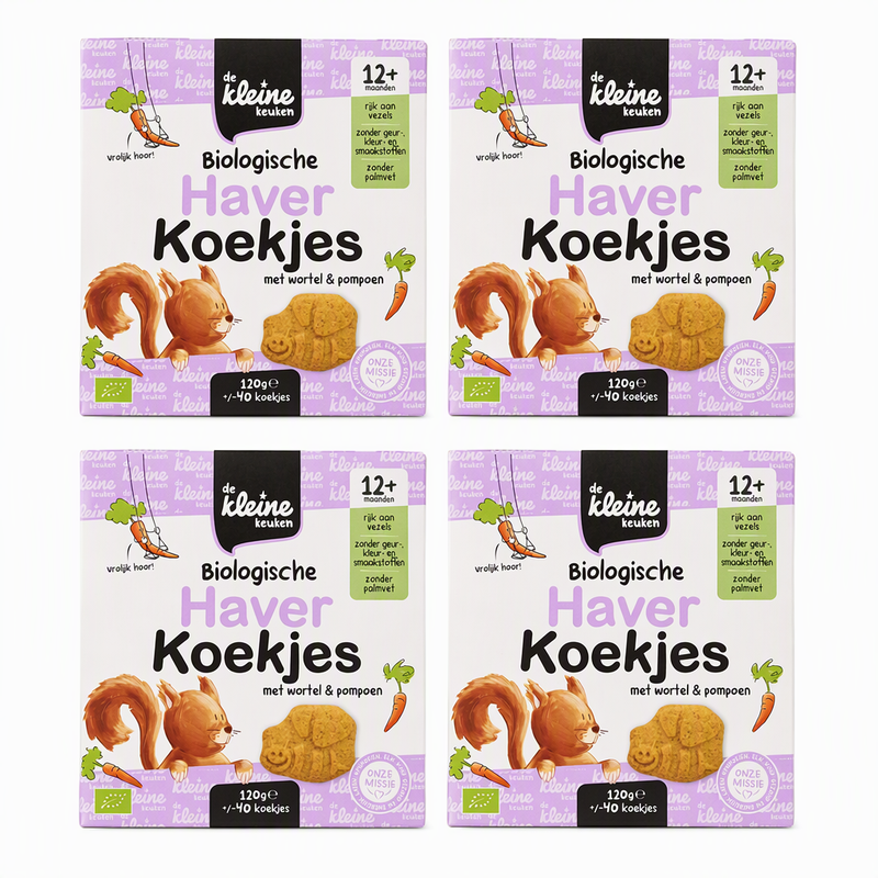 de kleine keuken Gâteau d'avoine bio 18+ 120 g*4