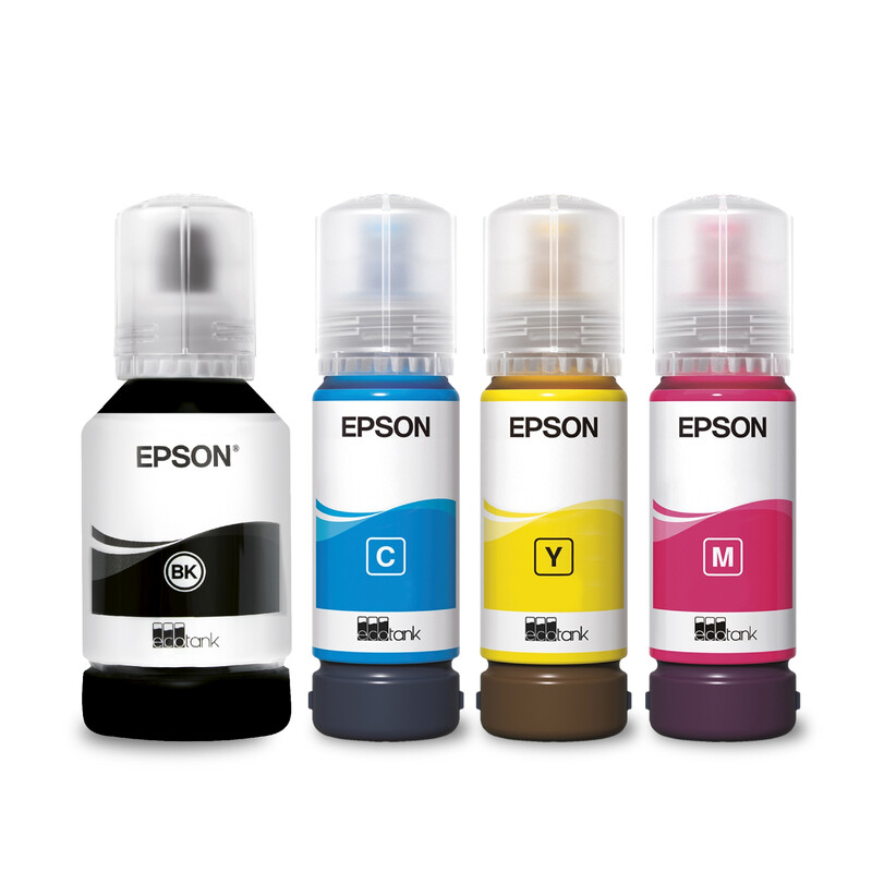 Epson 102 Black Cyan Magenta Yellow Ink Cartridge 1 x 127ml + 3 x 70ml Eco Tank - C13T03R640